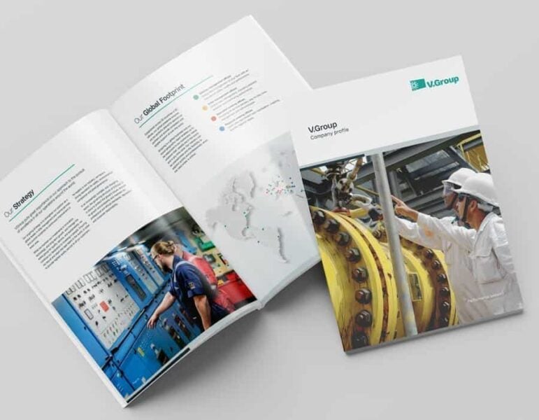 V.Group Brochure Design